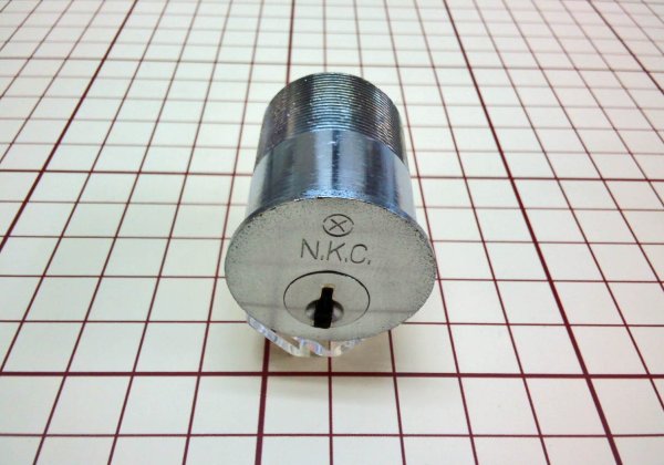 画像4: NKC クマヒラ L=37.4mm 1点抜け シリンダー クマヒラ 金庫 鍵交換 (4)