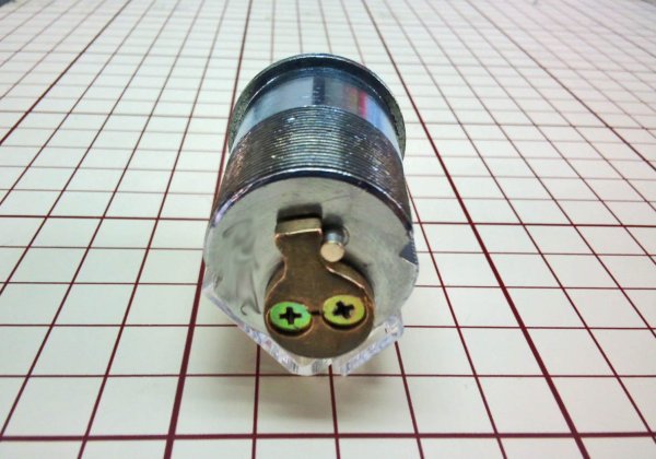 画像3: NKC クマヒラ L=37.4mm 1点抜け シリンダー クマヒラ 金庫 鍵交換 (3)