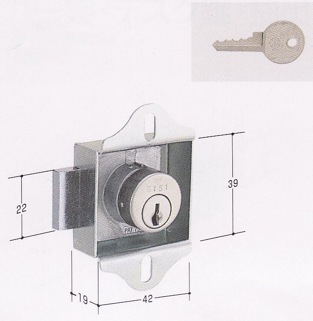 画像1: ＫＲ４７ロッカー錠ＫＲ-２８対応ダイヤ錠