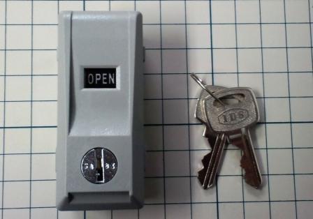 画像1: インジケータ付引き戸錠